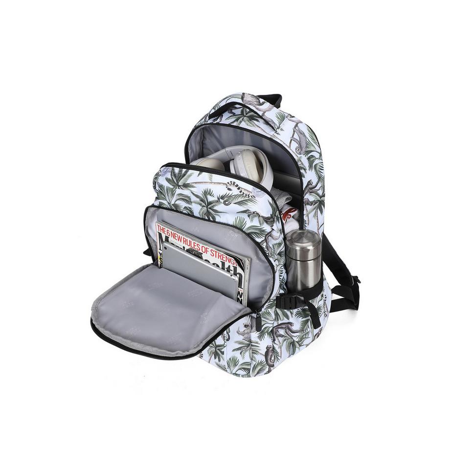 Aoking Sac à dos Imprimé Singe et Palmier  