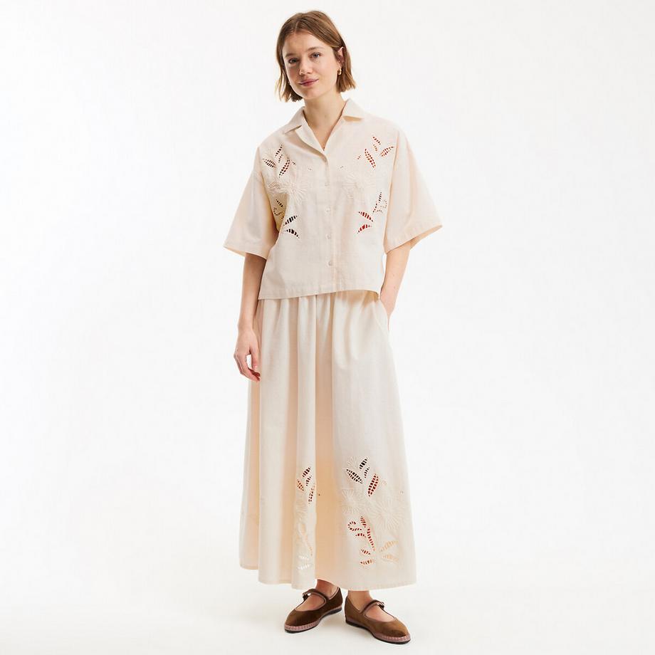La Redoute Collections Jupe Longue Brodée et Ajourée  