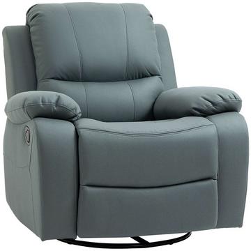 Fauteuil De Relaxation, Fauteuil Inclinable À 135°, Fauteuil Tv Rotatif Avec Repose-Pieds Pour Salon, Chambre, Capacité De Charge Jusqu'À 150 Kg, Polyester Vert