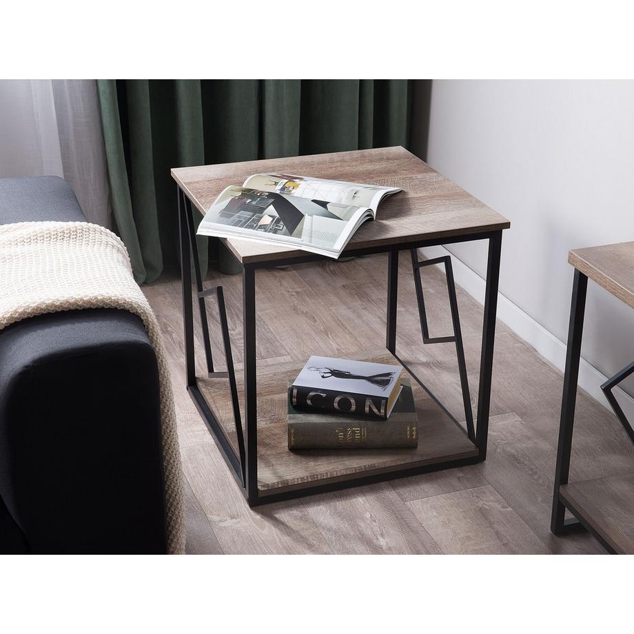 Beliani Beistelltisch aus Spanplatte Industriell FORRES  