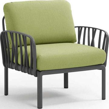 Fauteuil de jardin Komodo anthracite avocat