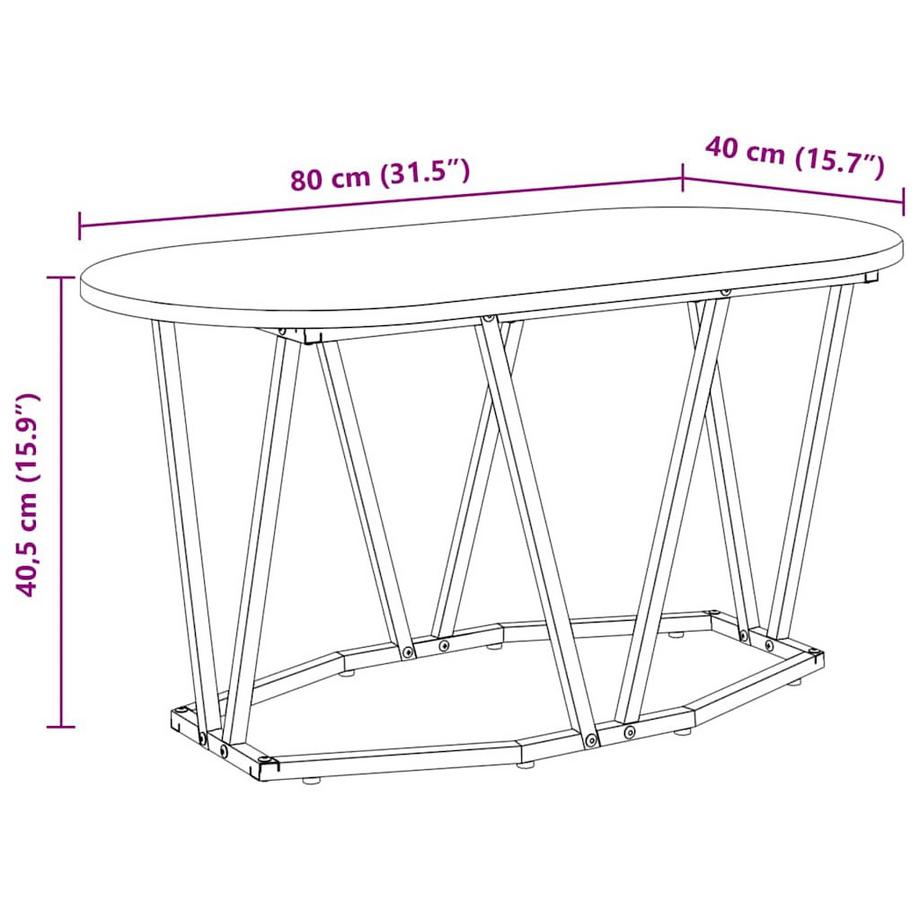 VidaXL Couchtisch holzwerkstoff  