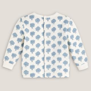 La Redoute Collections  Sweat col rond pressionné et imprimé en molleton 