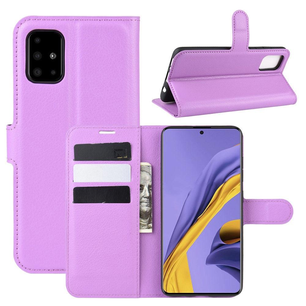 Image of Galaxy A51 - Leder Etui Hülle mit Kartenfächern