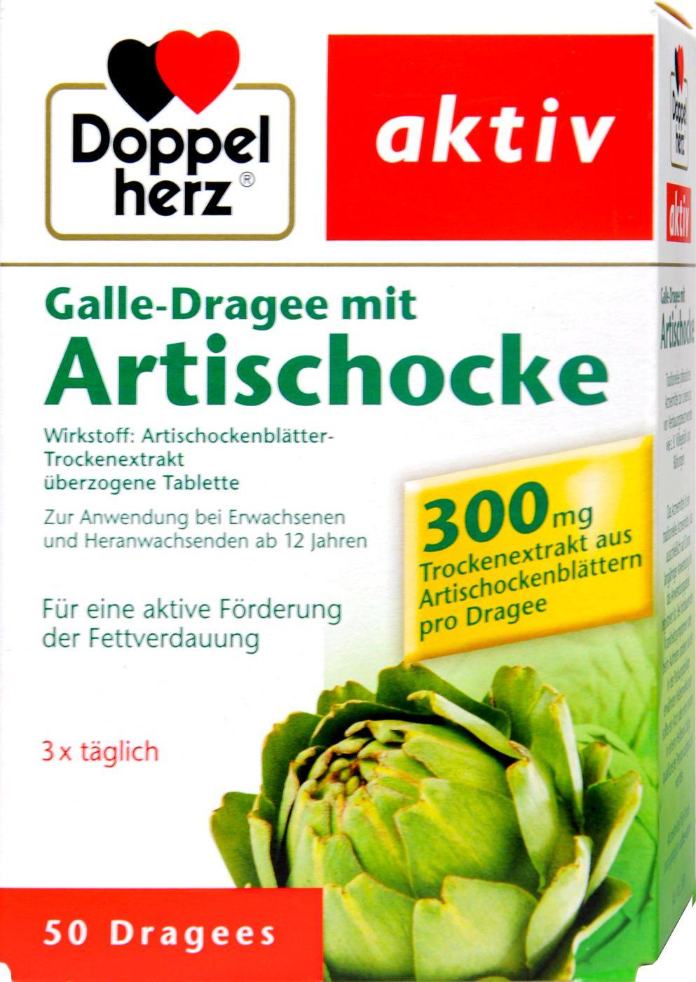 Doppelherz  Doppelherz Galle Dragee Artischocke 