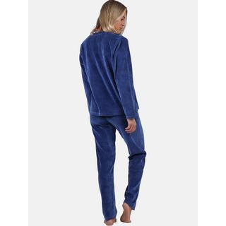 Admas  Pyjama velours pantalon top manches longues Cloudy Nights 