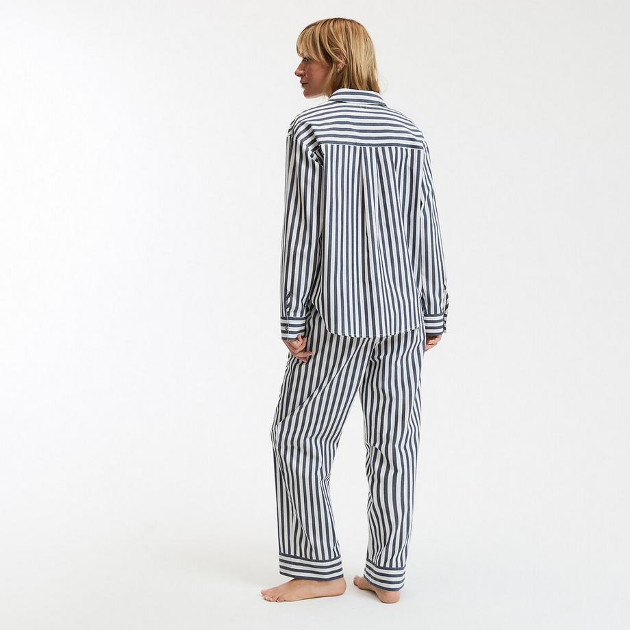 La Redoute Collections Gestreifter Popeline Pyjama  