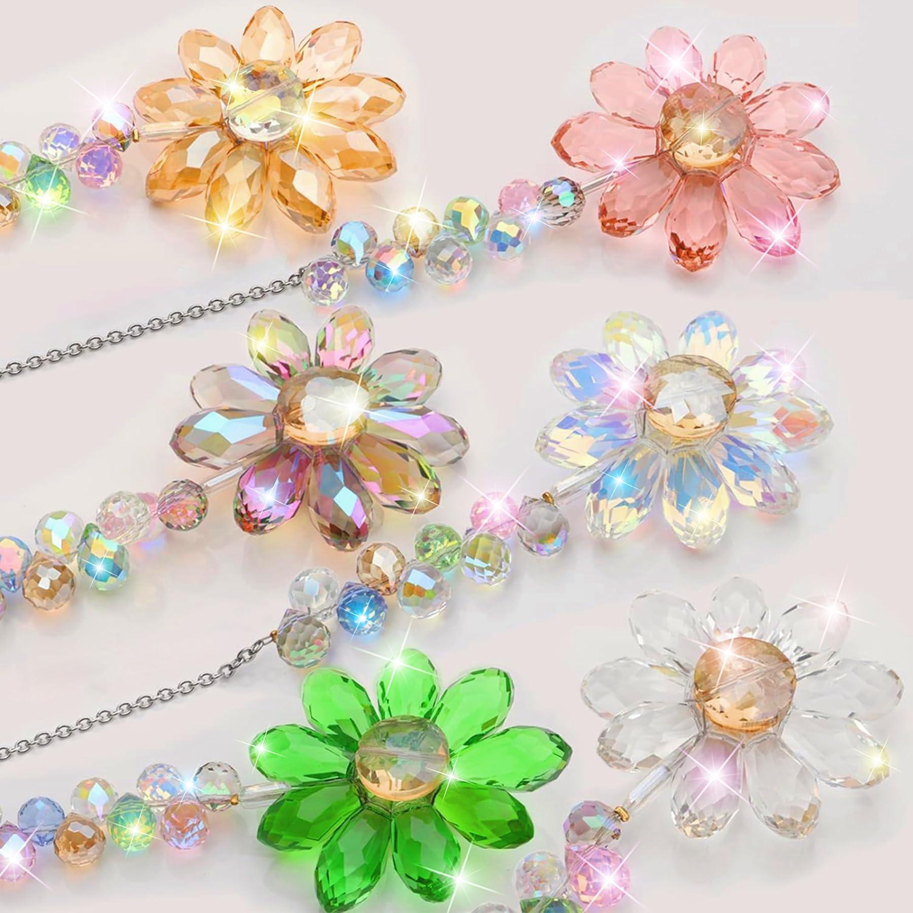 Alopini Suncatcher Kristall Fenster, 6 Stück Sonne Perlen Anhänger Dekoration, Fenster Dekoration hängen  