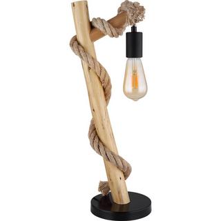 mutoni Lampe à poser Ulleu métal noir mat 1xE27  