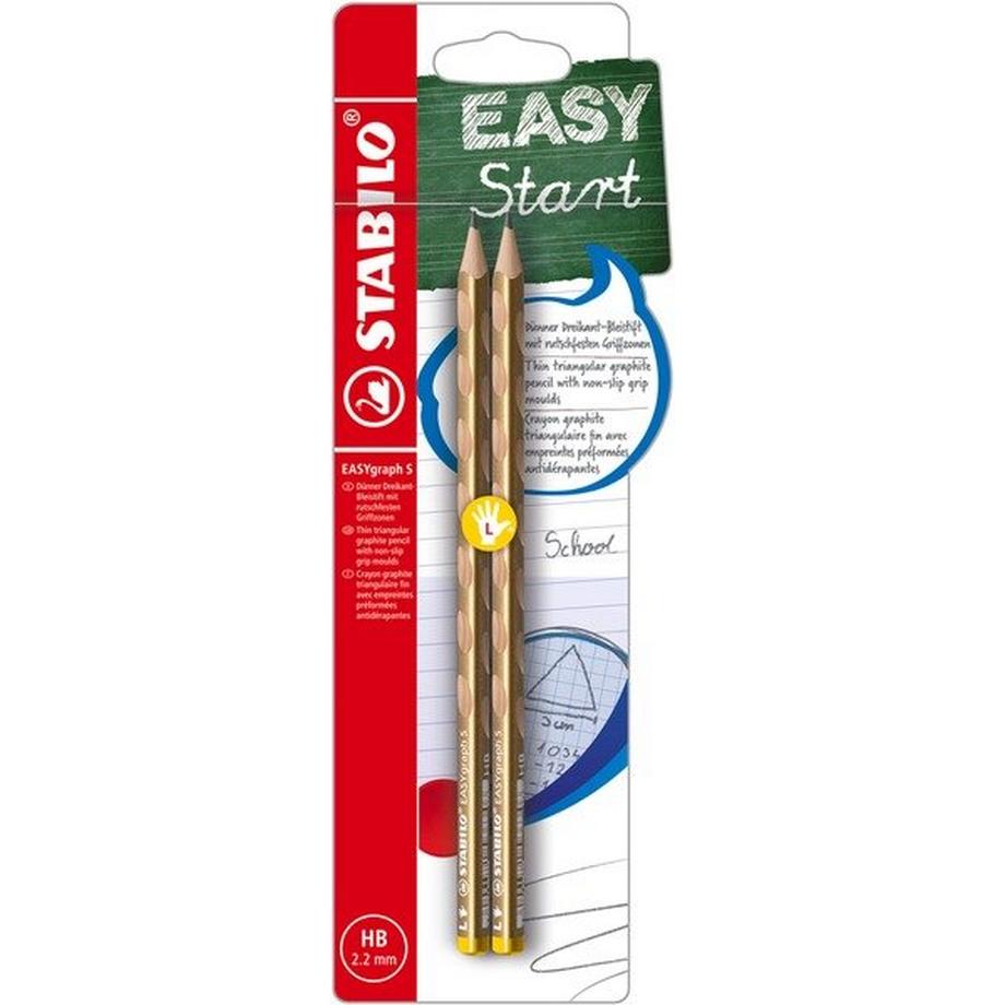 STABILO STABILO Bleistift EASYgraph S HB B-56636-5 gold, L 2 Stück  