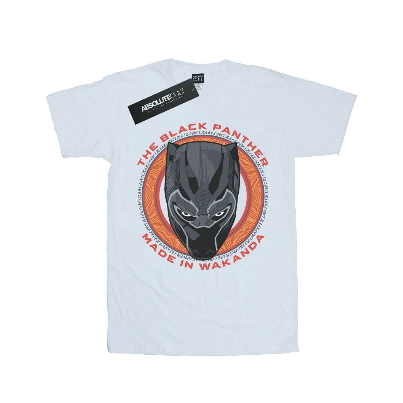 Image of Black Panther Made In Wakanda Red Tshirt Damen Weiss S