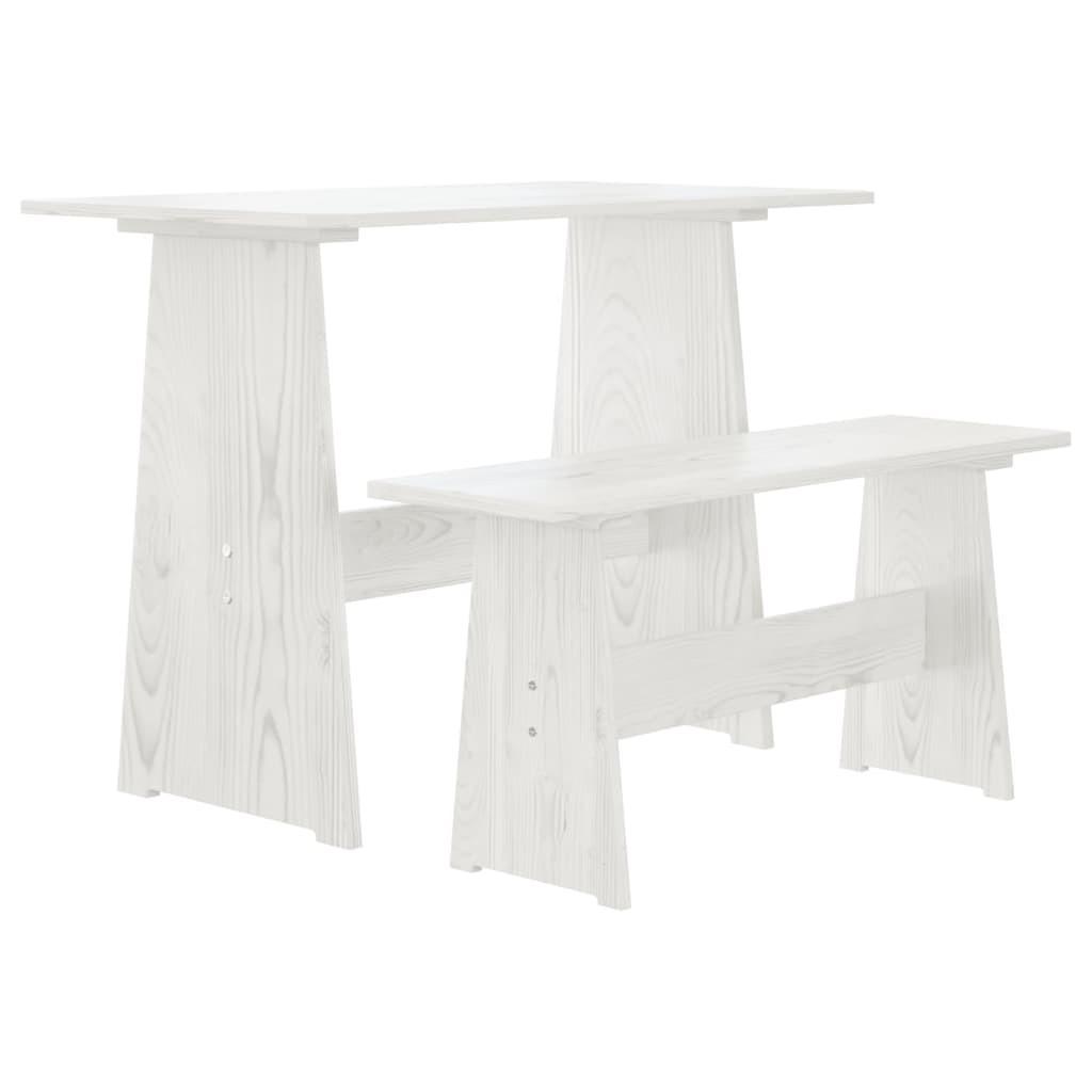 VidaXL Table à manger avec banc bois  