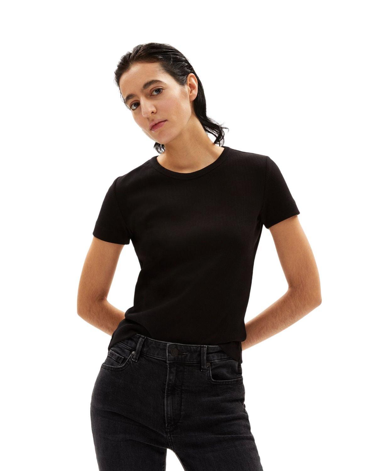 ARMEDANGELS  Kardaa Black - T-Shirt Damen 