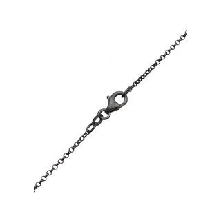 Kuzzoi  Collier Herren Erbskette Kreuz Oxidiert Massiv 925 Silber 