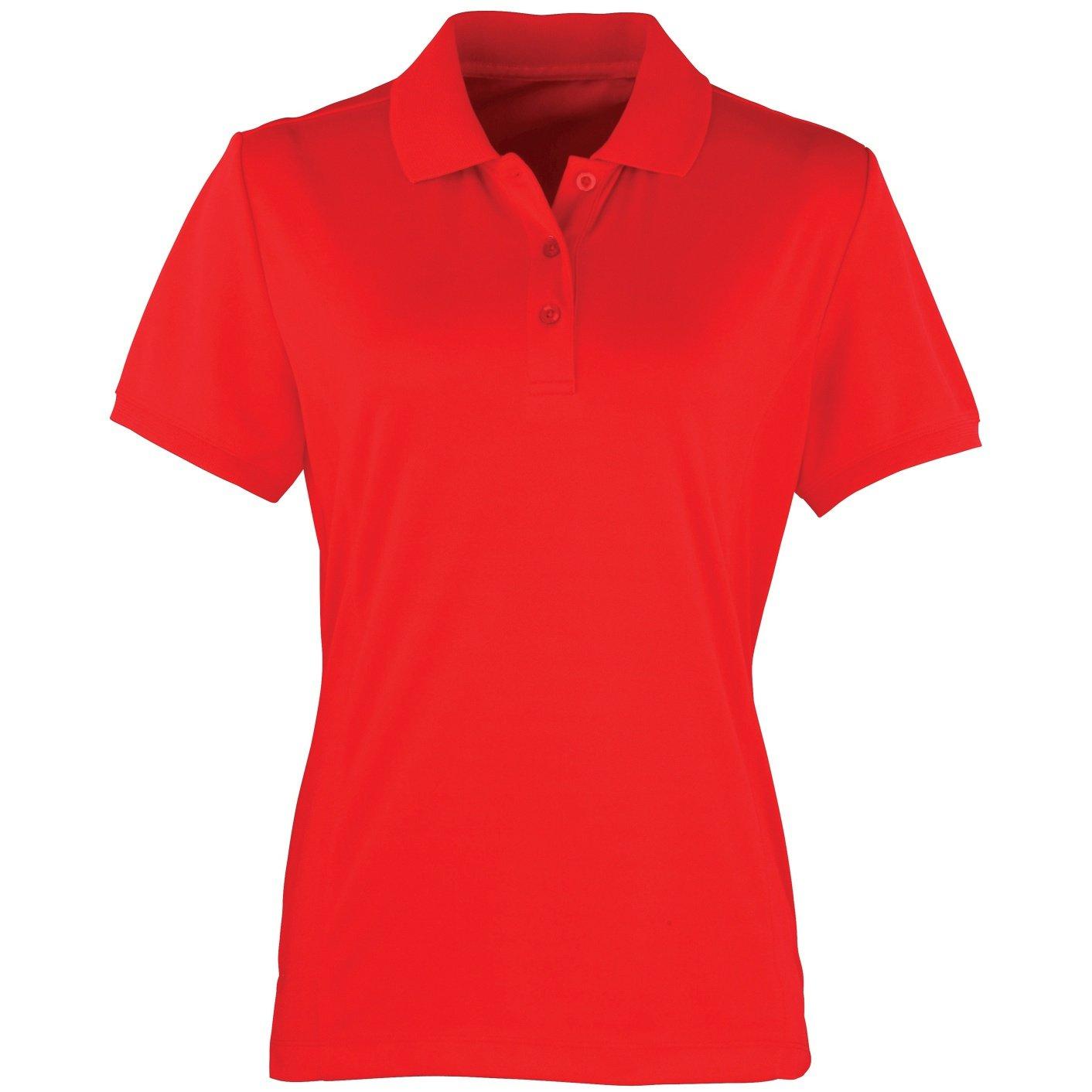 Image of Coolchecker Piqué Poloshirt Polohemd, Kurzarm Damen Rot XL