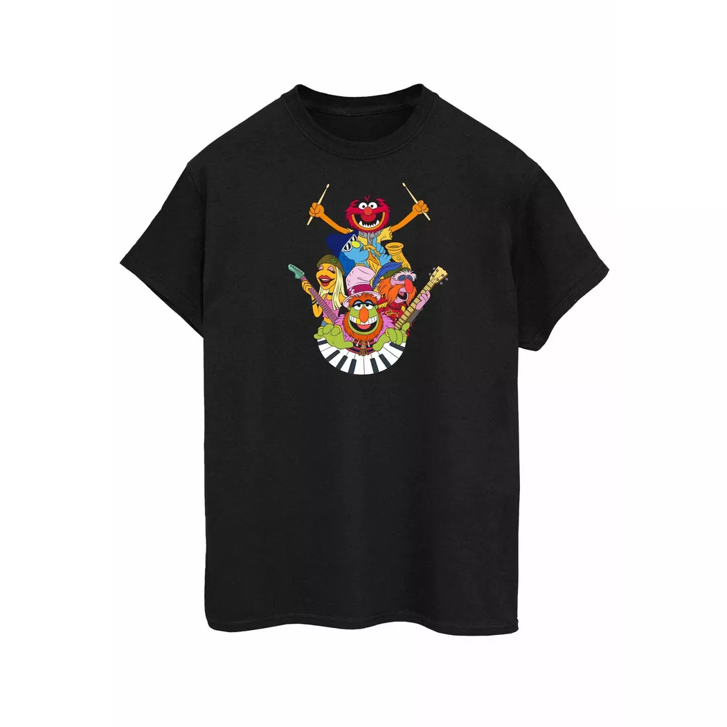 Disney - The Muppets Dr Teeth And Electric Mayhem TShirt, für Damen, Schwarz, Größe XL
