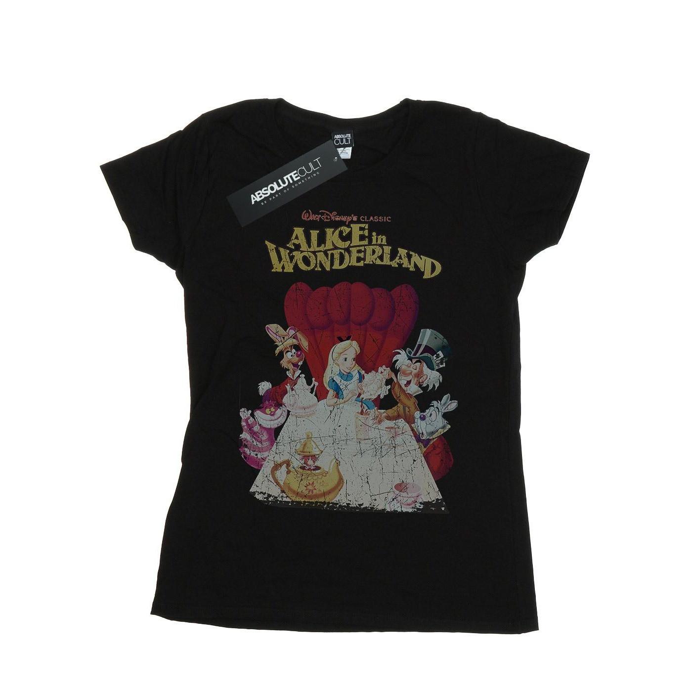 Disney  Alice In Wonderland Retro Poster TShirt 