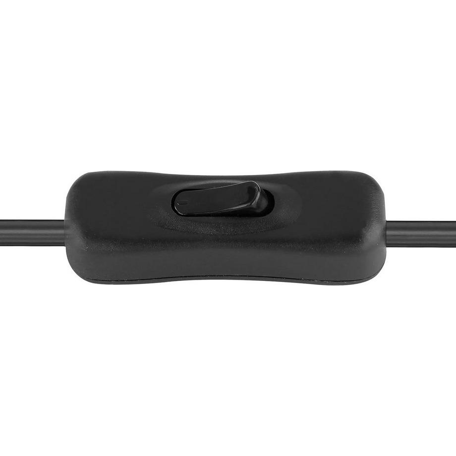 mutoni Lampada da tavolo Milley metallo nero opaco 1xE27  