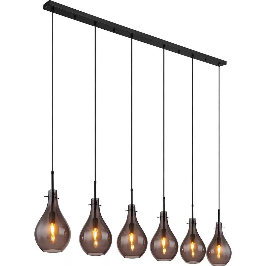 mutoni light – Hängeleuchte Oskus Metall matt 6xE14, One Size