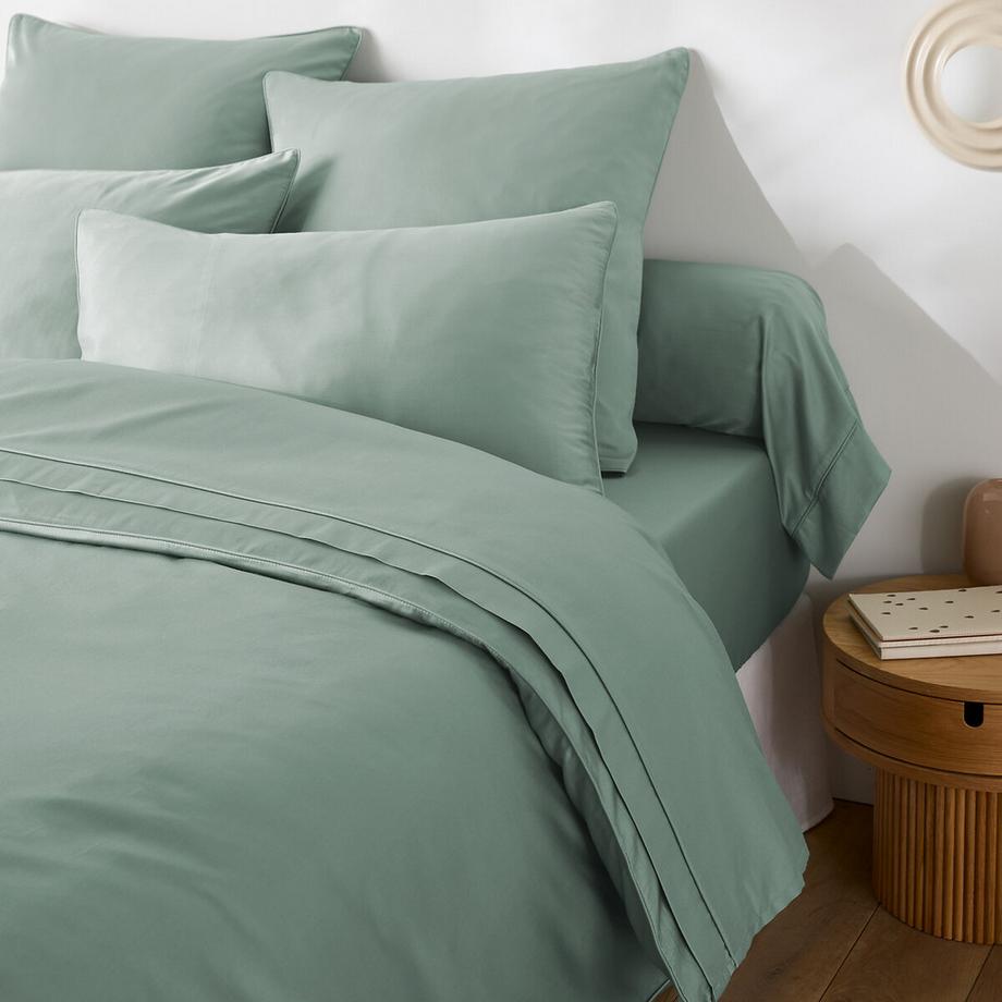 La Redoute Intérieurs Taie de traversin unie en satin de coton  