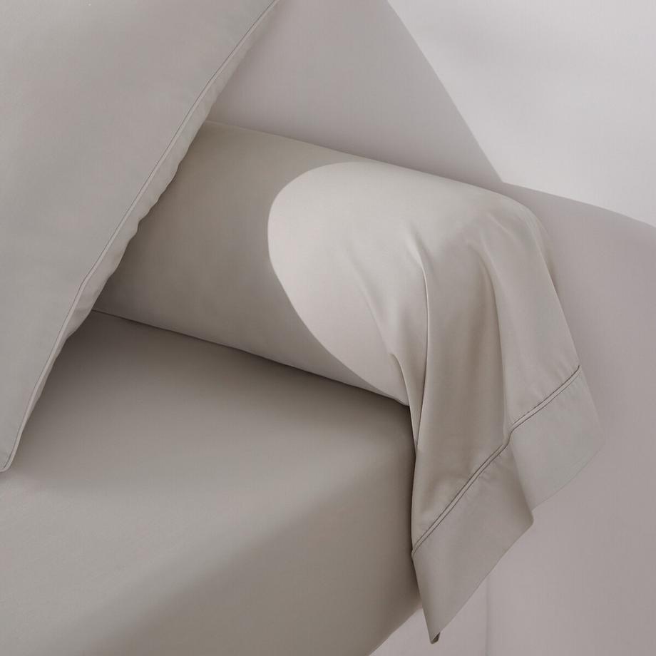 La Redoute Intérieurs Taie de traversin unie en satin de coton  