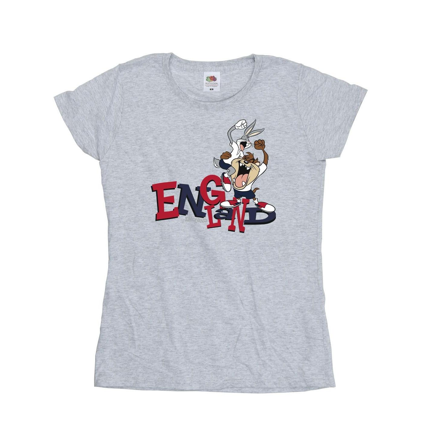 Image of Bugs & Taz England Tshirt Damen Grau XXL