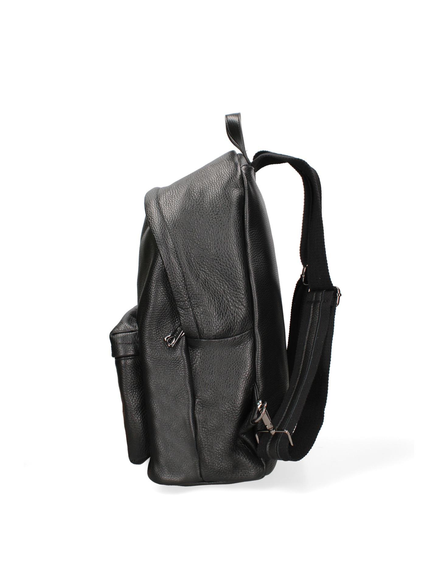 JOHN RICHMOND Zaino in pelle Obsidian Lux  