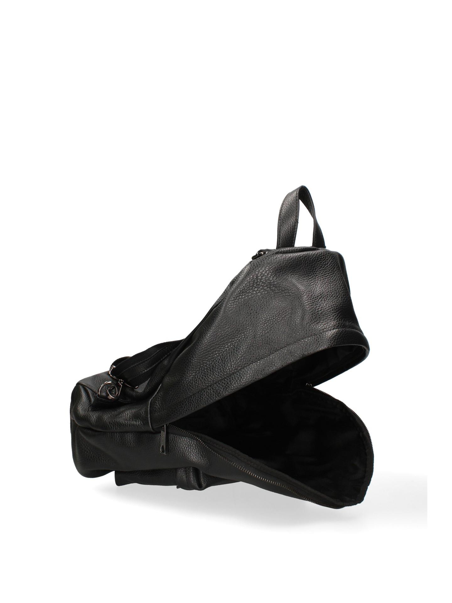 JOHN RICHMOND Zaino in pelle Obsidian Lux  