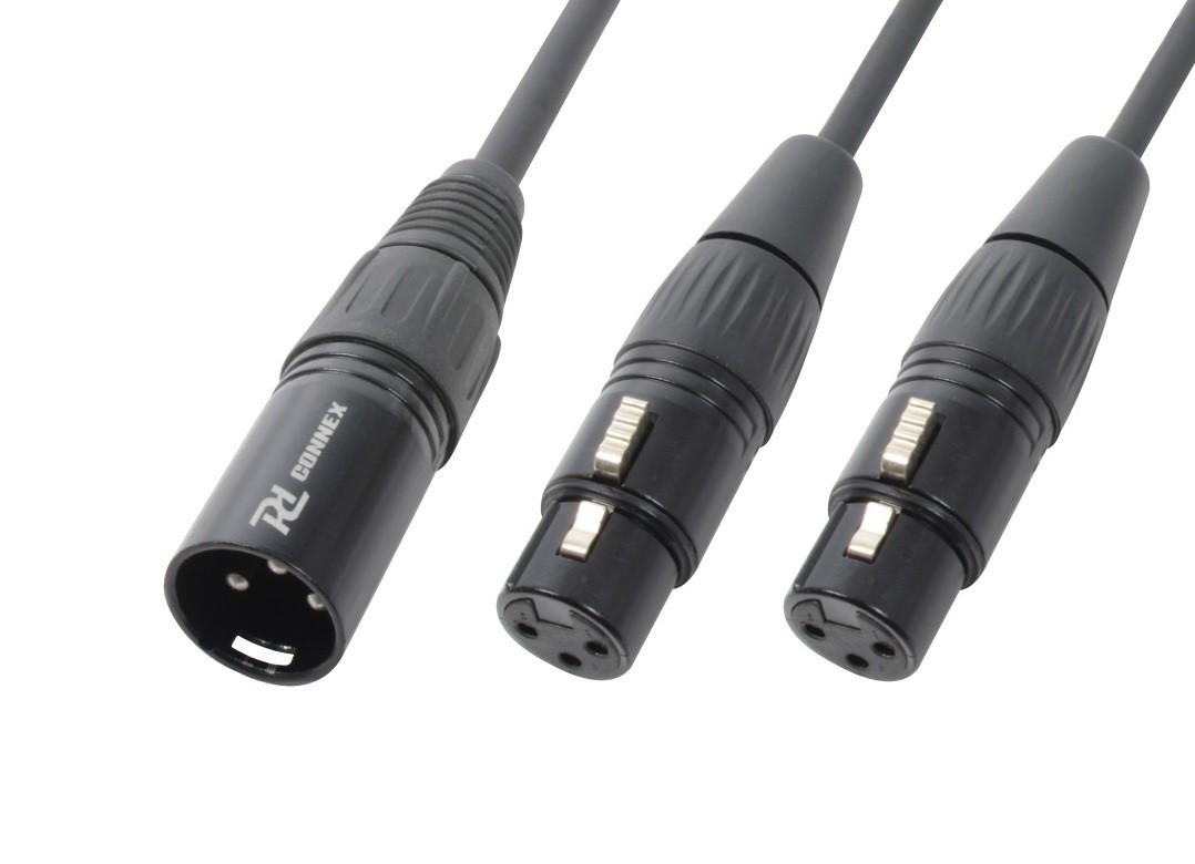 PD-Connex  PD-Connex CX142 câble audio 0,5 m XLR (3-pin) 2 x XLR (3-pin) Noir 