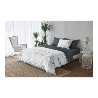 Living Home Uni Satin Doubleface Taie de duvet  