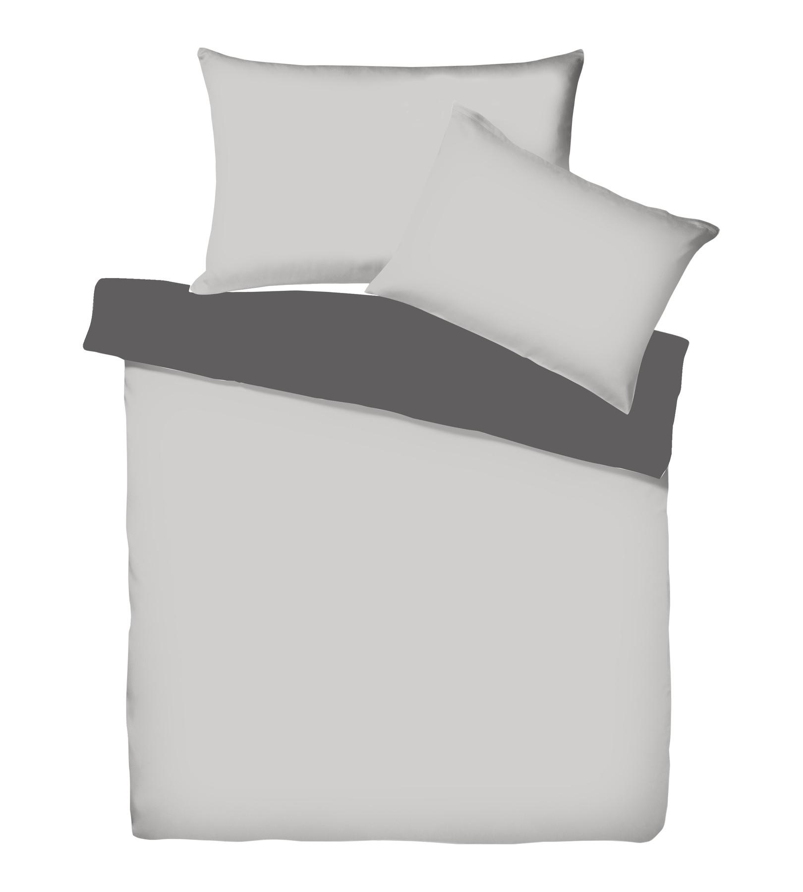 Living Home Uni Satin Doubleface Taie de duvet  