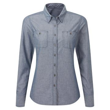 Chemise à manches longues en chambray organique