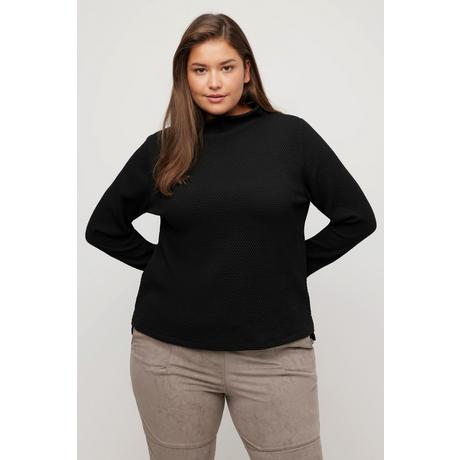 Ulla Popken  Sweatshirt, Stehkragen, Rundhals, Classic, Langarm 