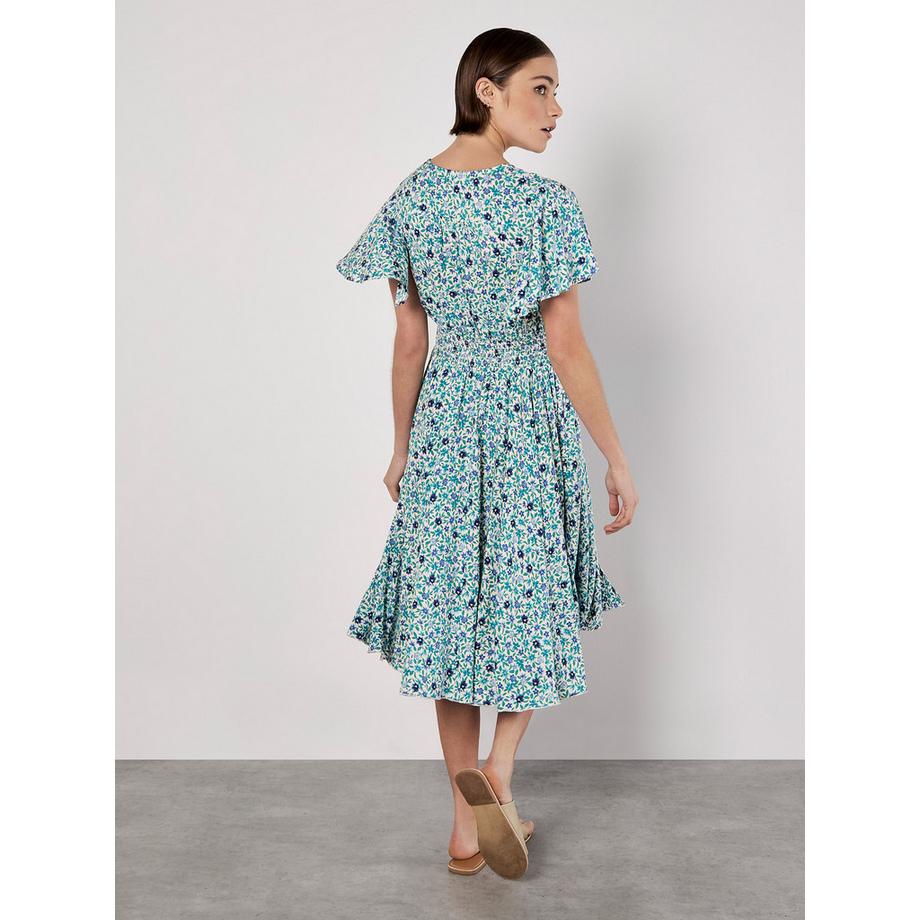 APRICOT Robe Courte Smockée Motif Zigzag  