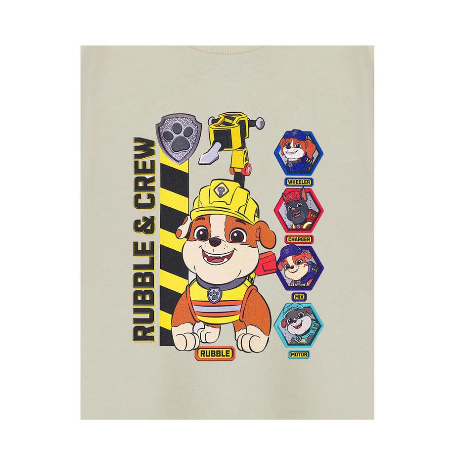 PAW PATROL  Rubble & Crew Maglietta Maniche Corte 
