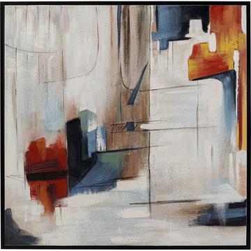 Tableau encadré Visione Obliquo 100x100