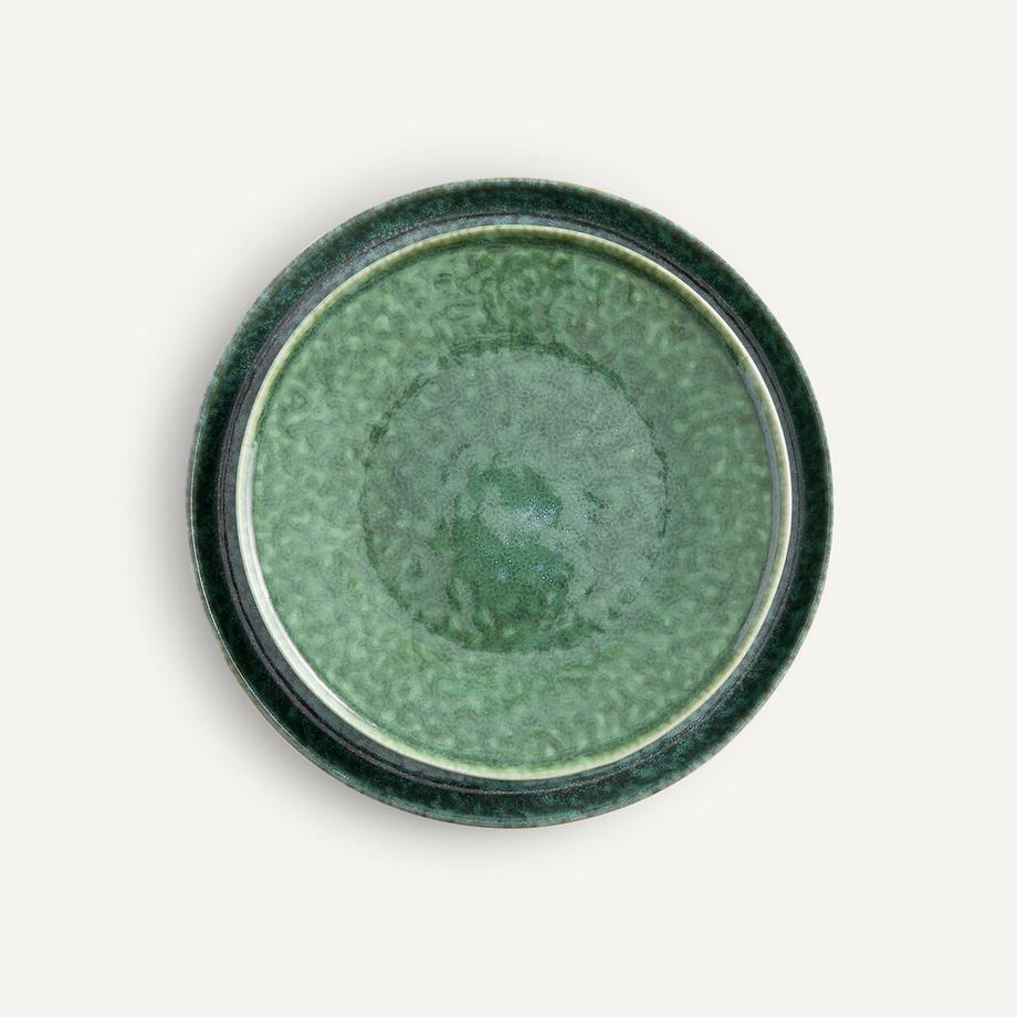 AM.PM Lot 4 assiettes dessert grès effet réactif  