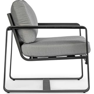 mutoni Fauteuil de jardin Merrigan avec coussins anthracite  