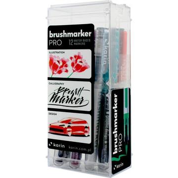 KARIN Brush Marker PRO + blender Basic colours 12 Stück