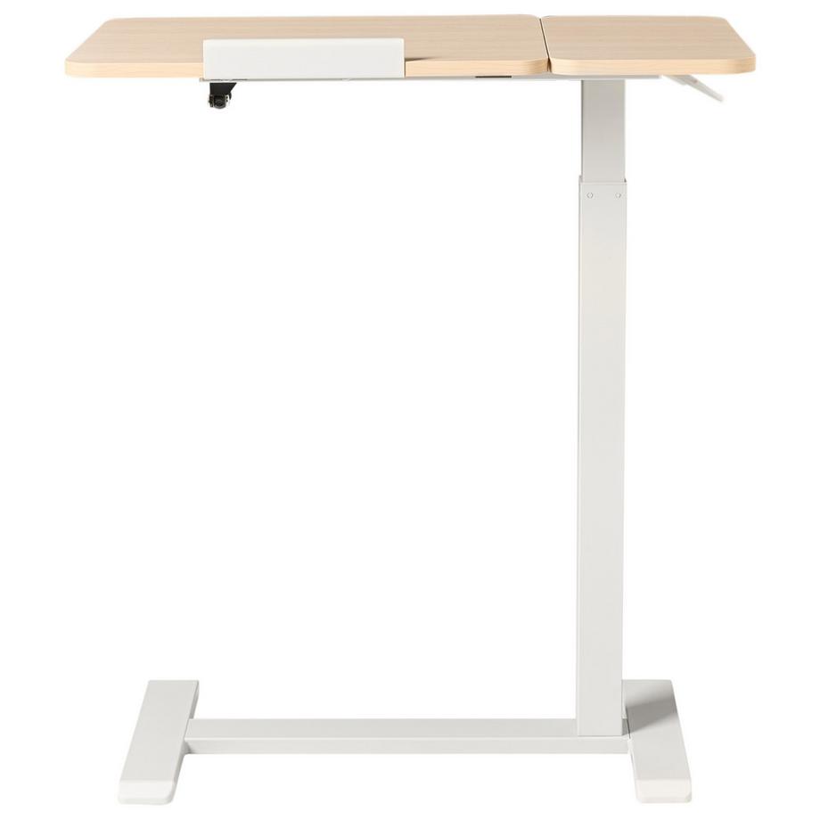 Beliani Bureau réglable manuellement en hauteur pour ordinateur portable en Panneau de particules de bois  SCHOLA  