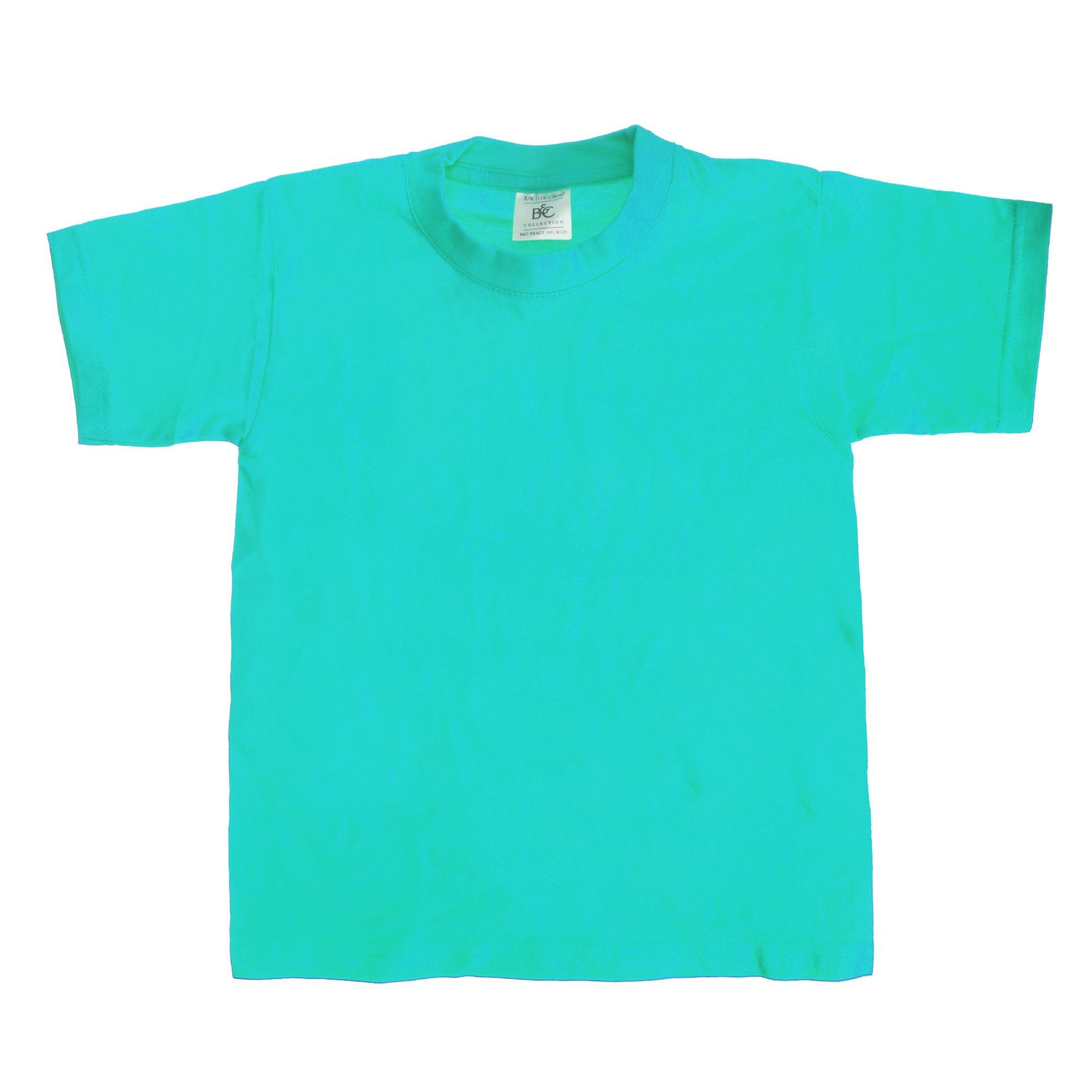 Image of B&c Tshirt, Kurzarm (2 Stückpackung) Jungen Gletscherblau 7-8A
