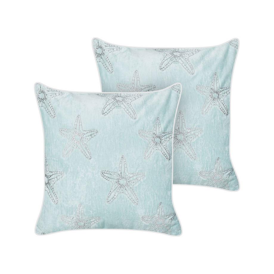 Lot de 2 coussins décoratifs en Velours  CERAMIUM