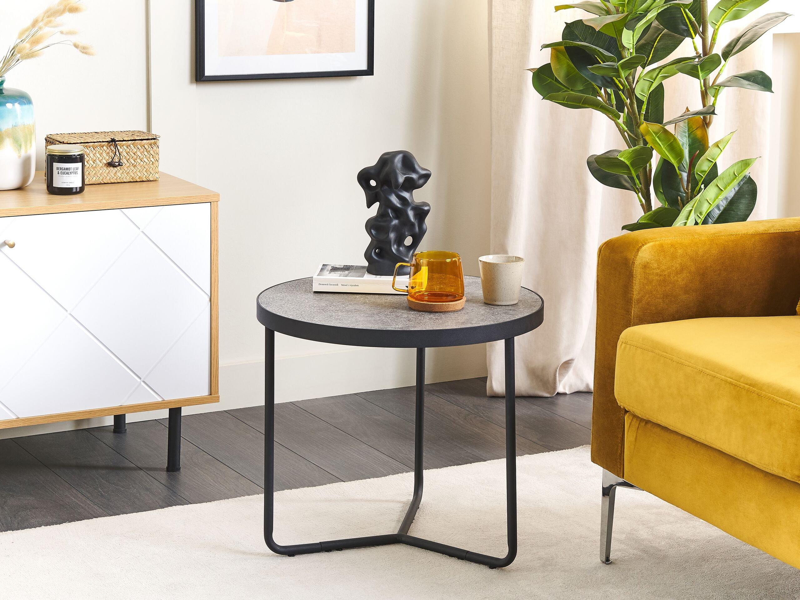 Beliani Table d'appoint en MDF Moderne MELODY  