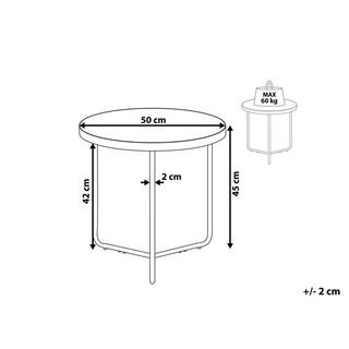 Beliani Table d'appoint en MDF Moderne MELODY  