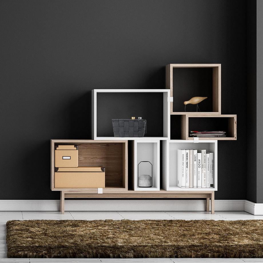 B2X Cestino portaoggetti con coperchio  