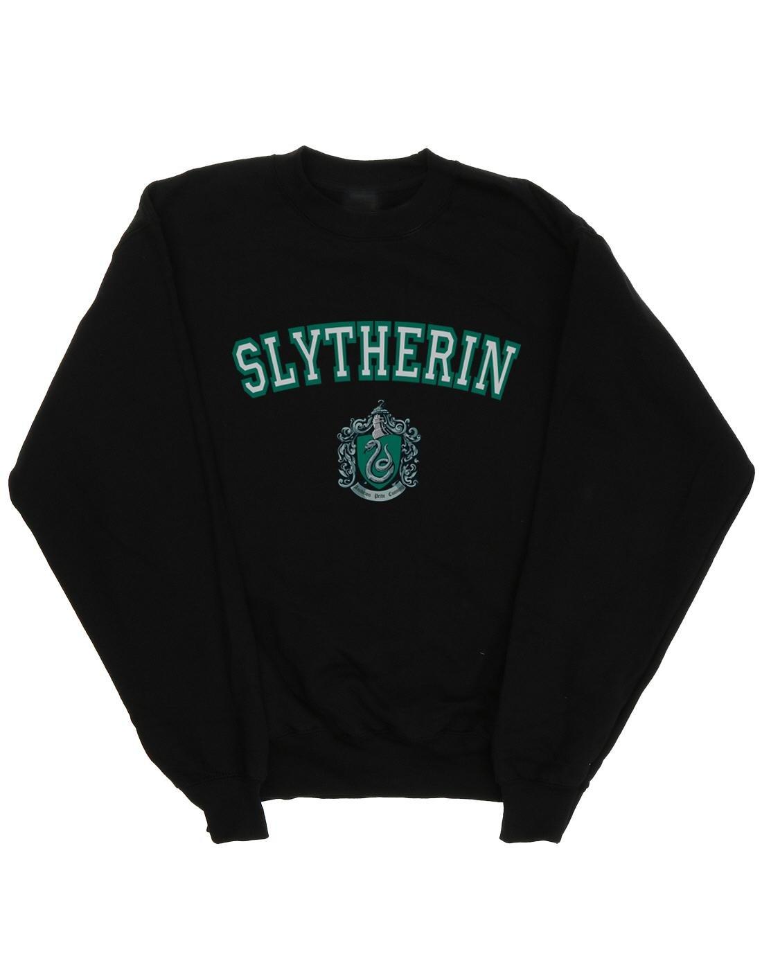 Image of Slytherin Wappen Sweatshirt Damen Schwarz M