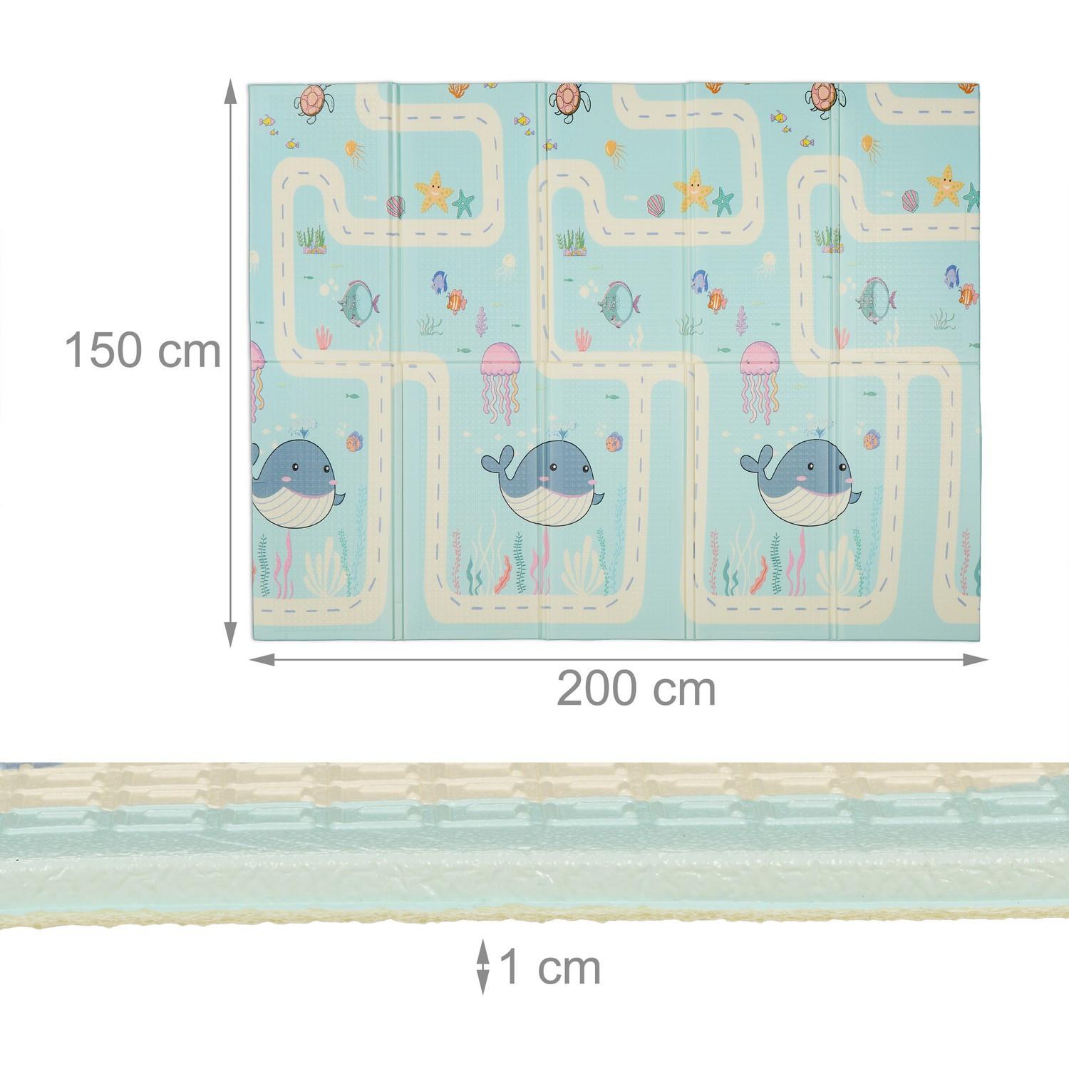 B2X Faltbare Spielmatte mit süßen Tiermotiven  