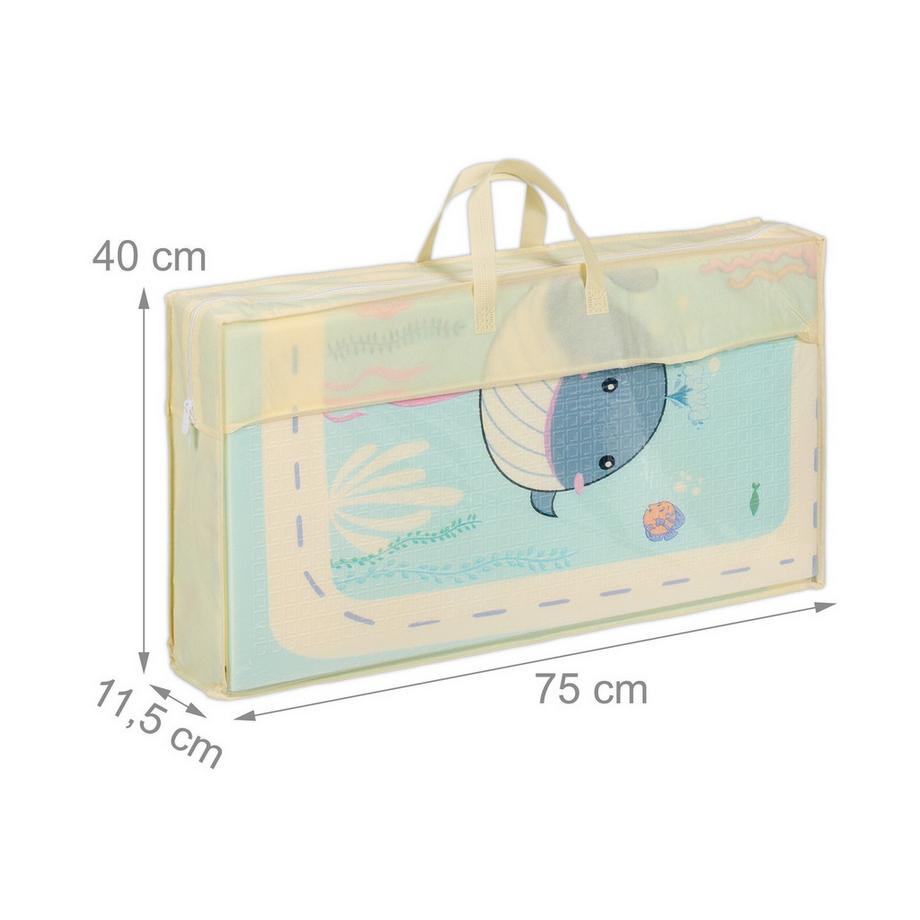 B2X Tapis de jeu pliable avec de jolis motifs d'animaux  