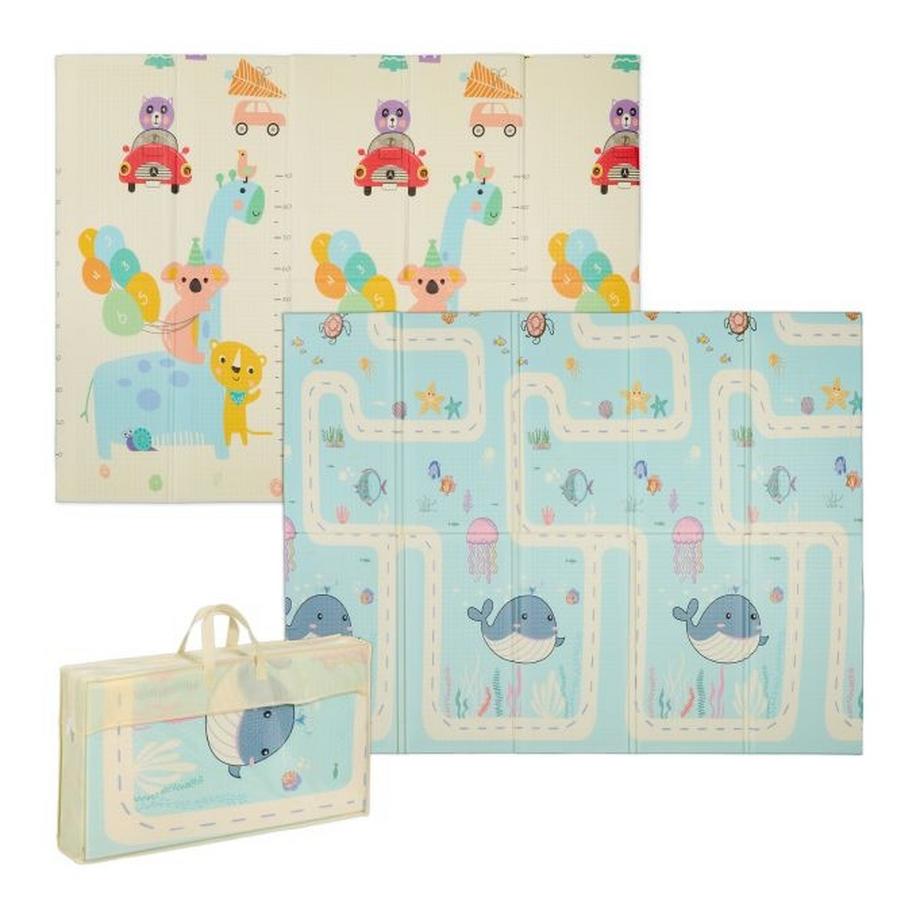 Tapis de jeu pliable avec de jolis motifs d'animaux