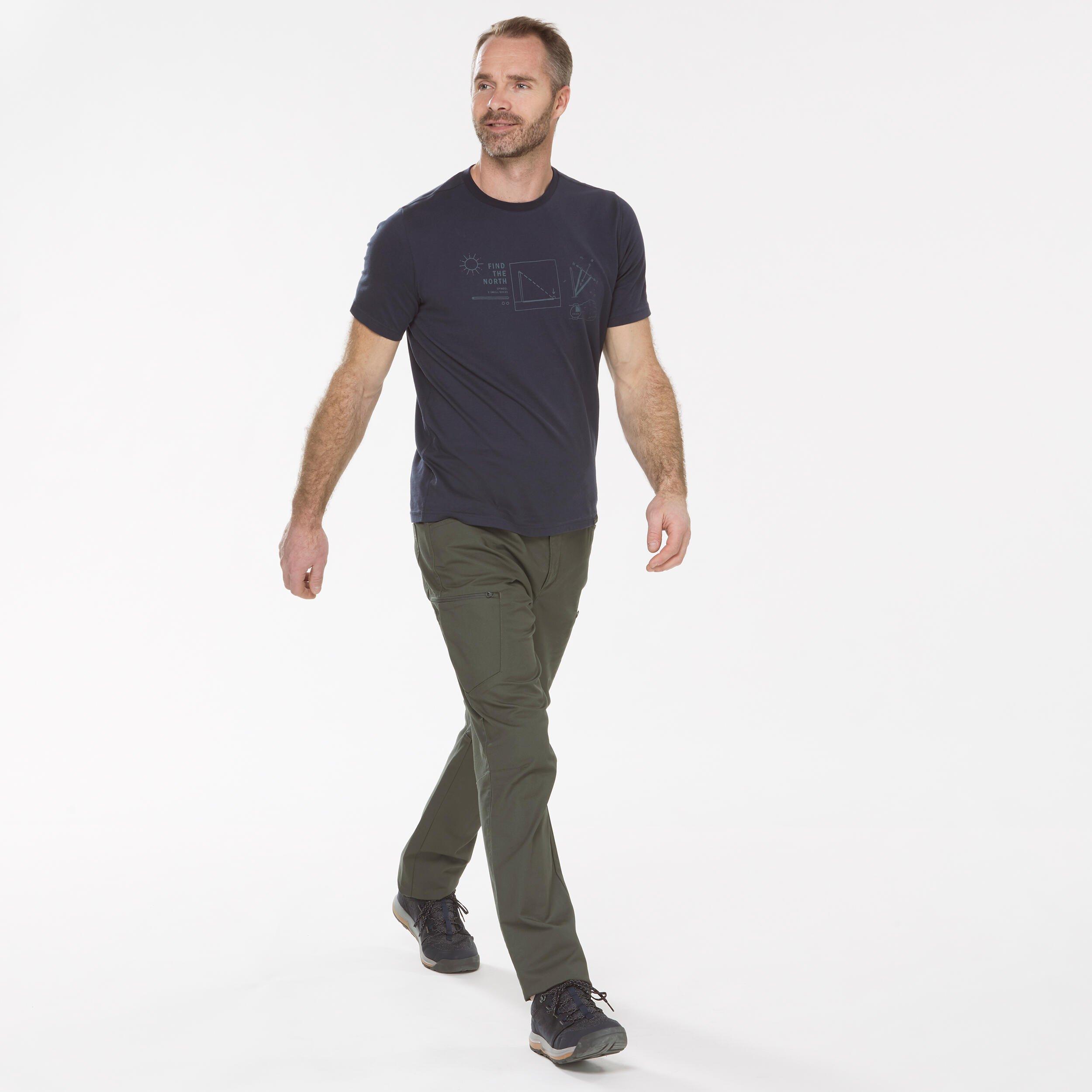 QUECHUA  Pantaloni da trekking uomo regular fit cotone 